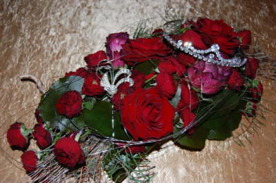 Dekoration romantischer Heiratsantrag